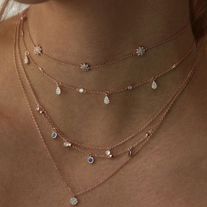 Gorgeous Mulitlayered Charm Necklace